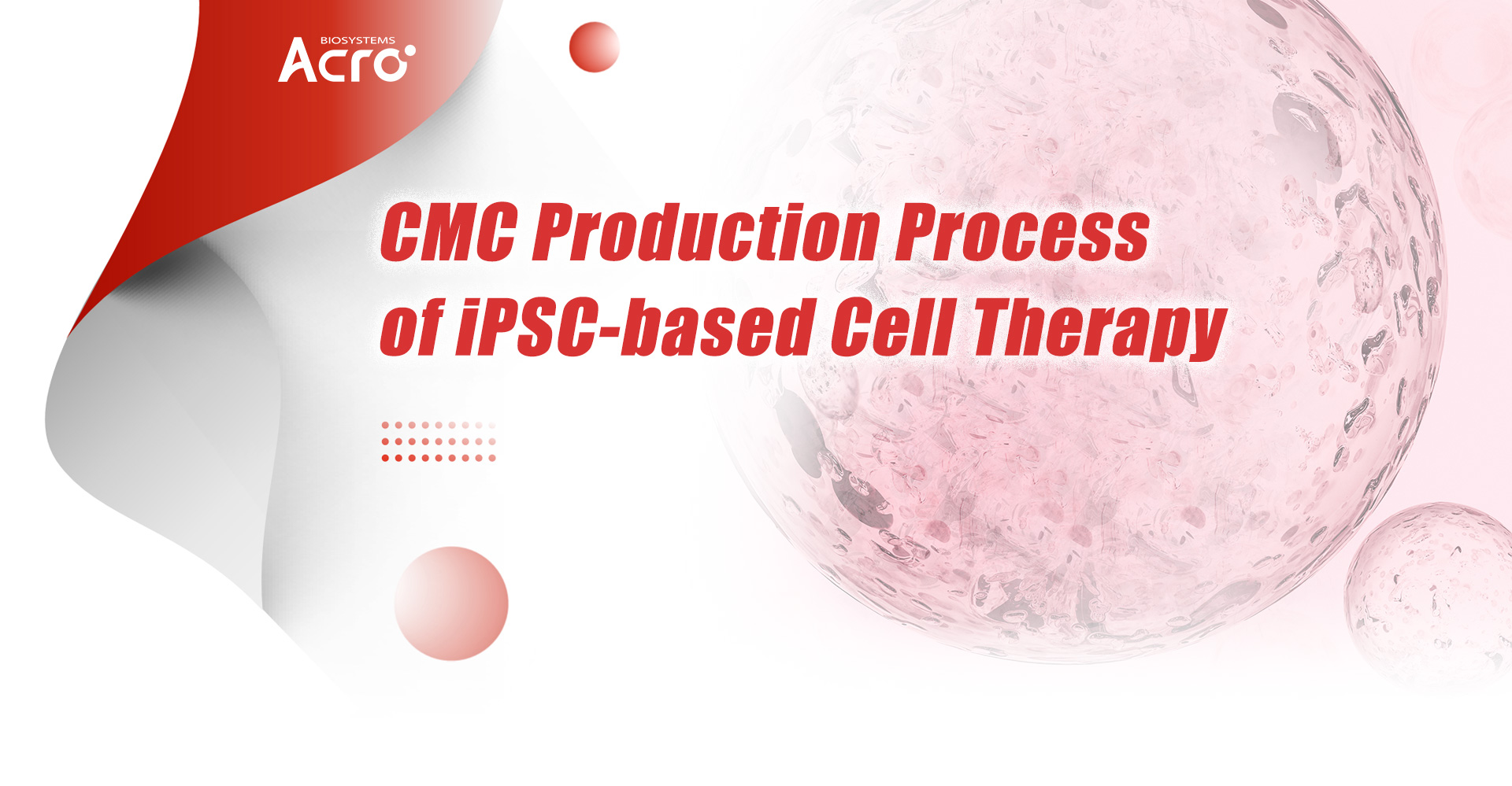 CMC Production Process of iPSC-based cell therapy